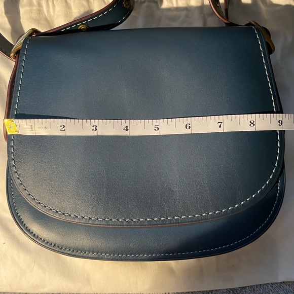 Coach 1941 Saddle Bag 23. Like new. Dark denim. - Picture 4 of 14